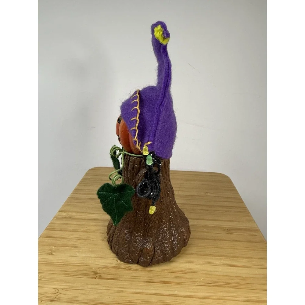 Vintage Halloween Pumpkin Light Up Figurine Musical 7